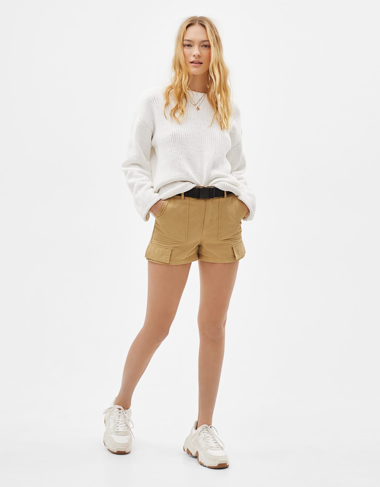 Belted Cargo Shorts - Imagem 3