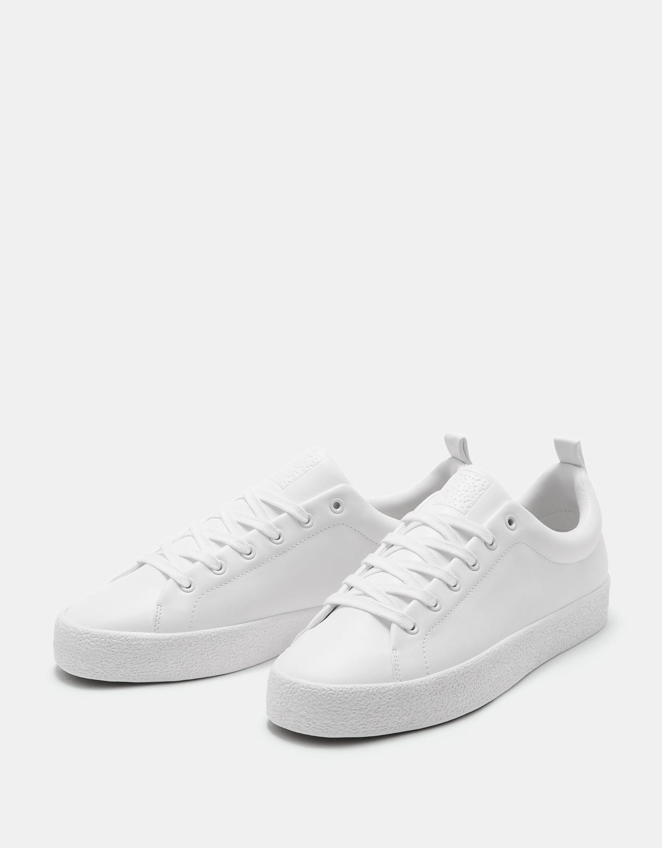 White Textured Sneakers - Imagem 3
